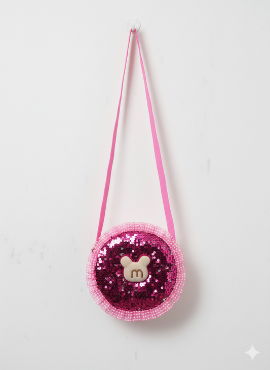 Magical M Sequin Circle Bag