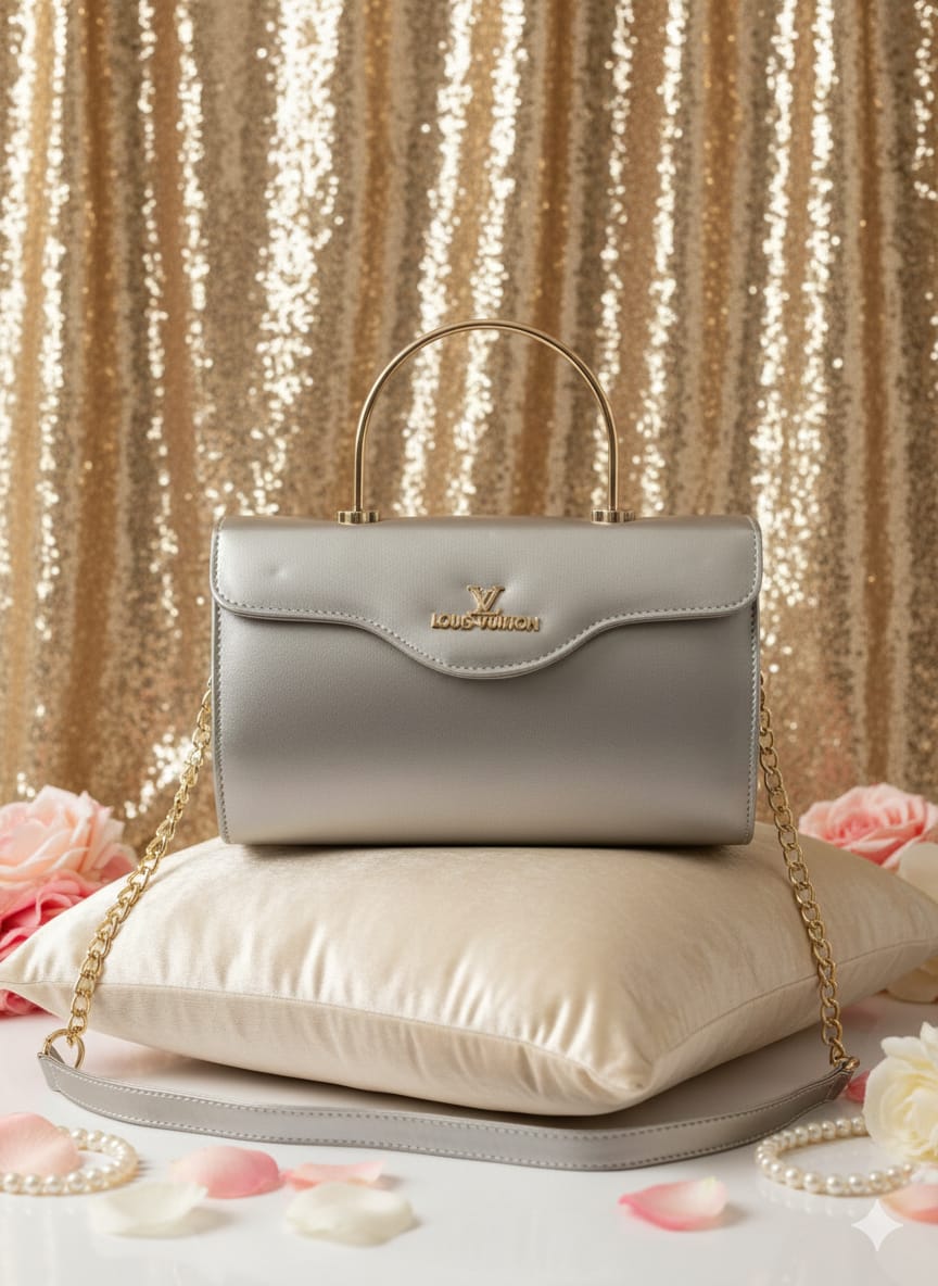 Starlight Cylinder Clutch | Gold Chain