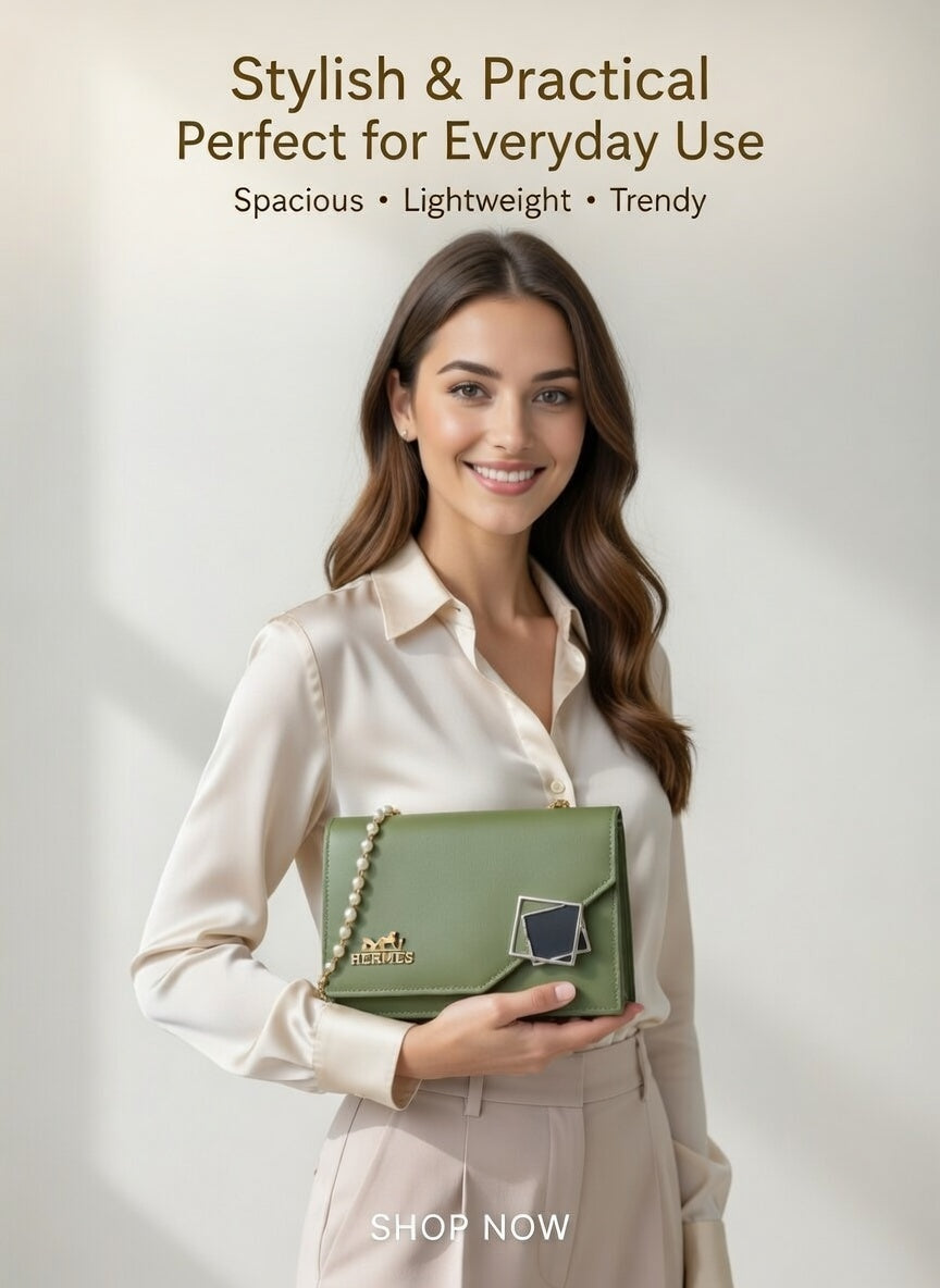 Modern Olive Purse