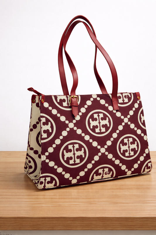 Burgundy Tote Bag