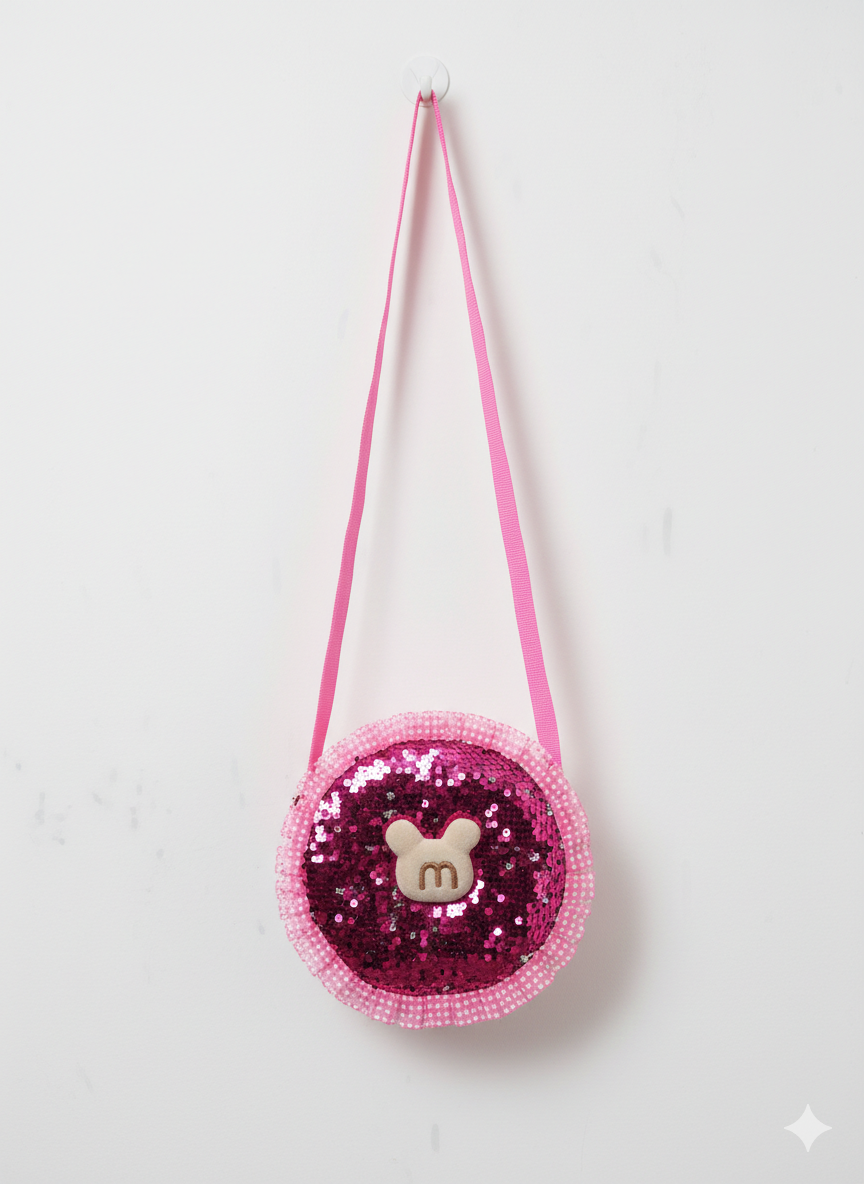 Magical M Sequin Circle Bag