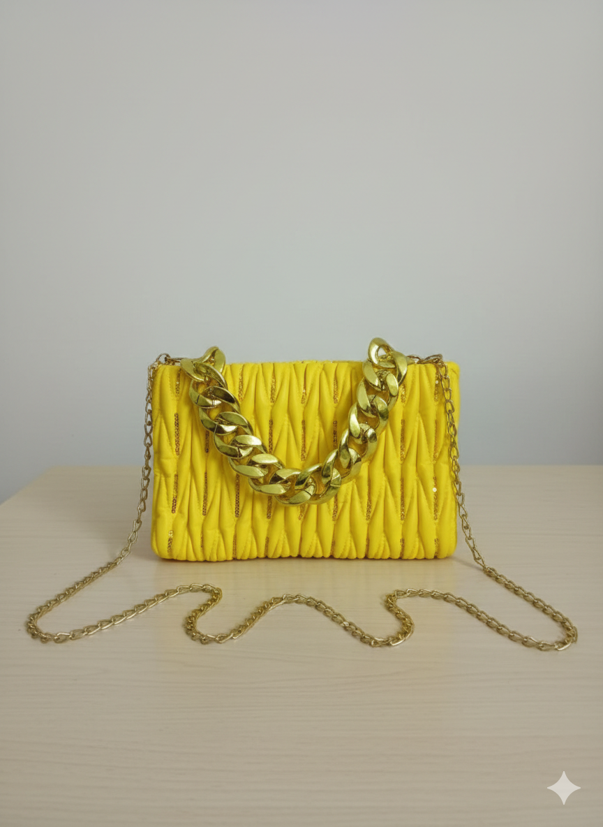 Bright Quilted Crossbody Bag