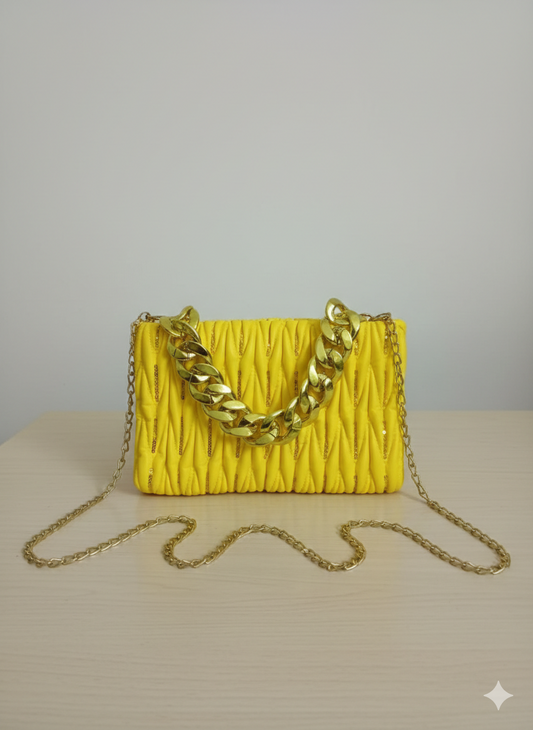 Bright Quilted Crossbody Bag