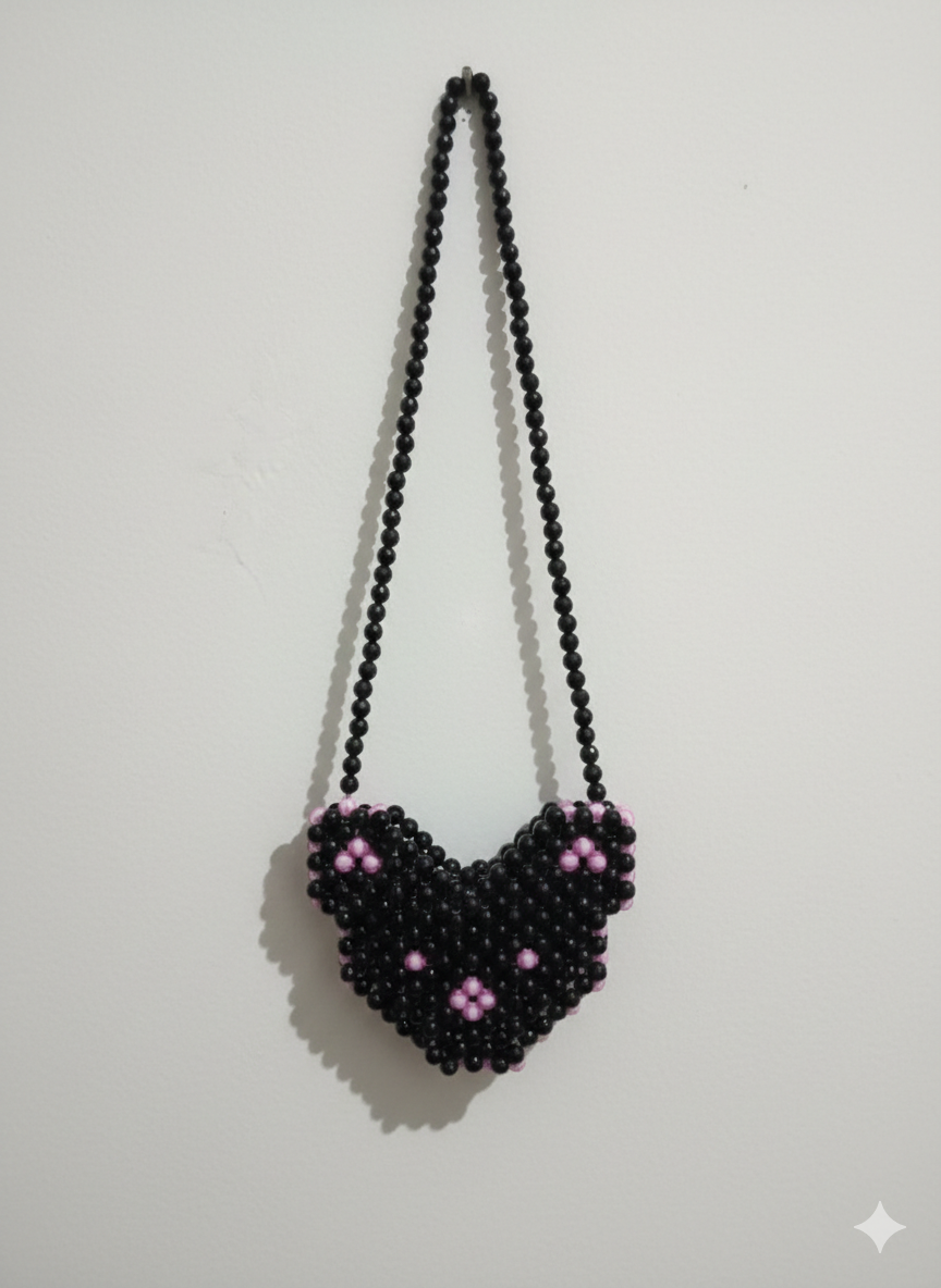 Bear Beaded Bag