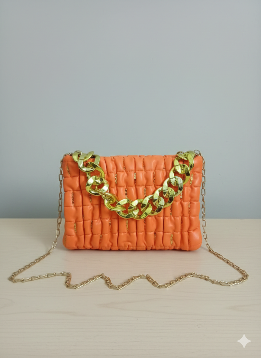Bright Quilted Crossbody Bag