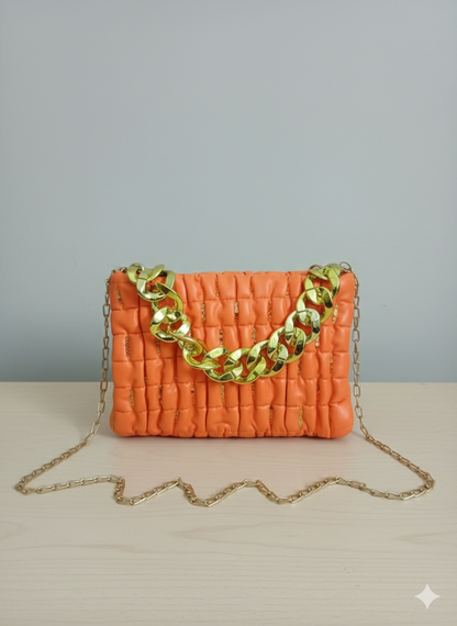 Bright Quilted Crossbody Bag