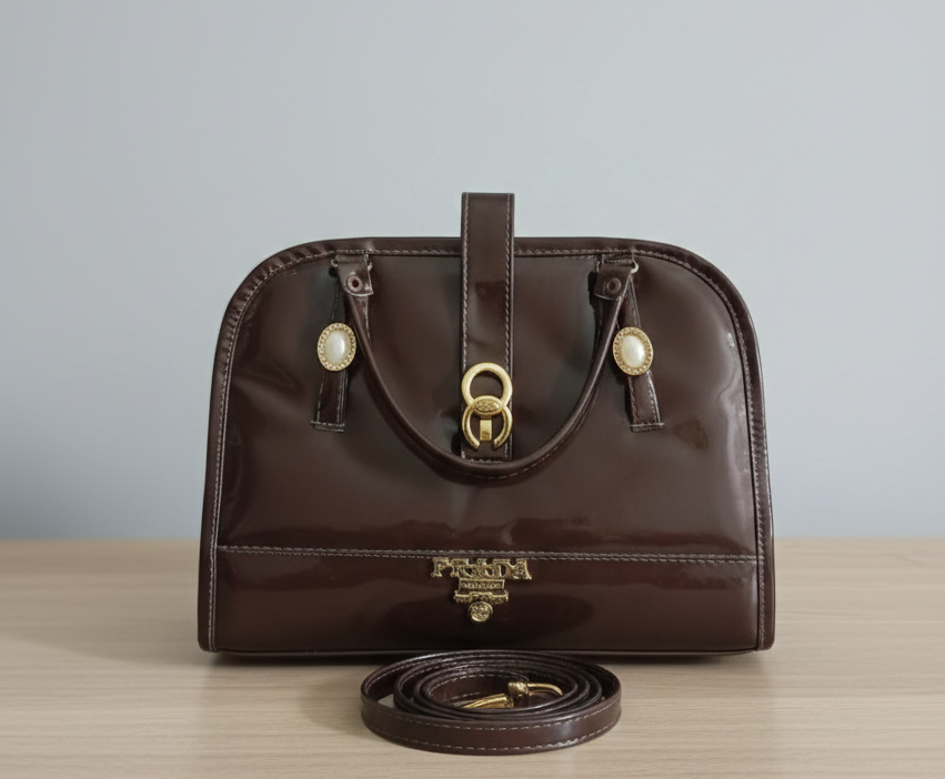 Mocha Pearl Satchel