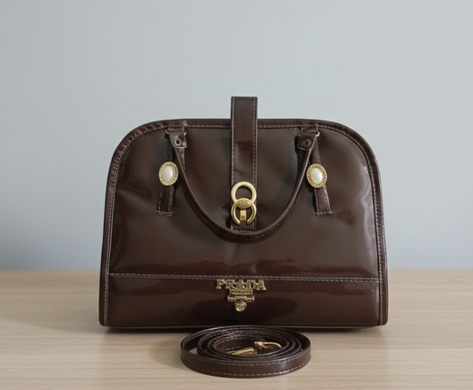 Mocha Pearl Satchel