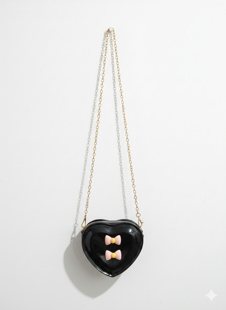 Midnight Bow-Tie Heart