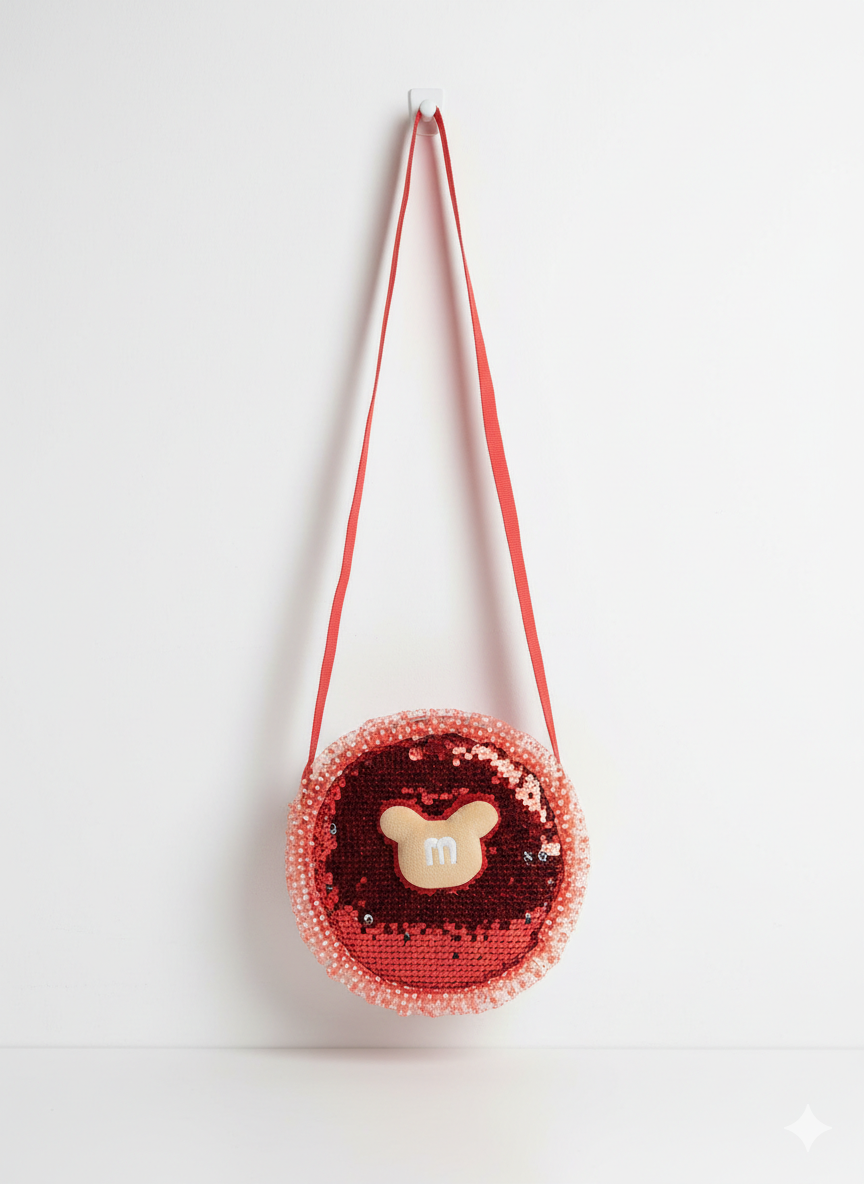 Magical M Sequin Circle Bag