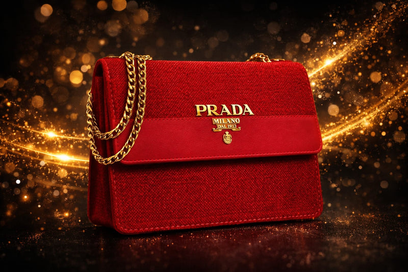 Ruby Luxe Chain Shoulder Bag