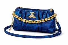 Luxury Blue Chain Shoulder Bag